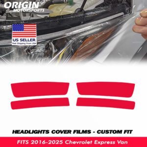 2016-2025 Chevrolet Express Van Precut Headlight PPF Clear Paint Protection Film Kit 2016-2025 Chevrolet Express Van Precut Headlight PPF Clear Paint Protection Film Kit