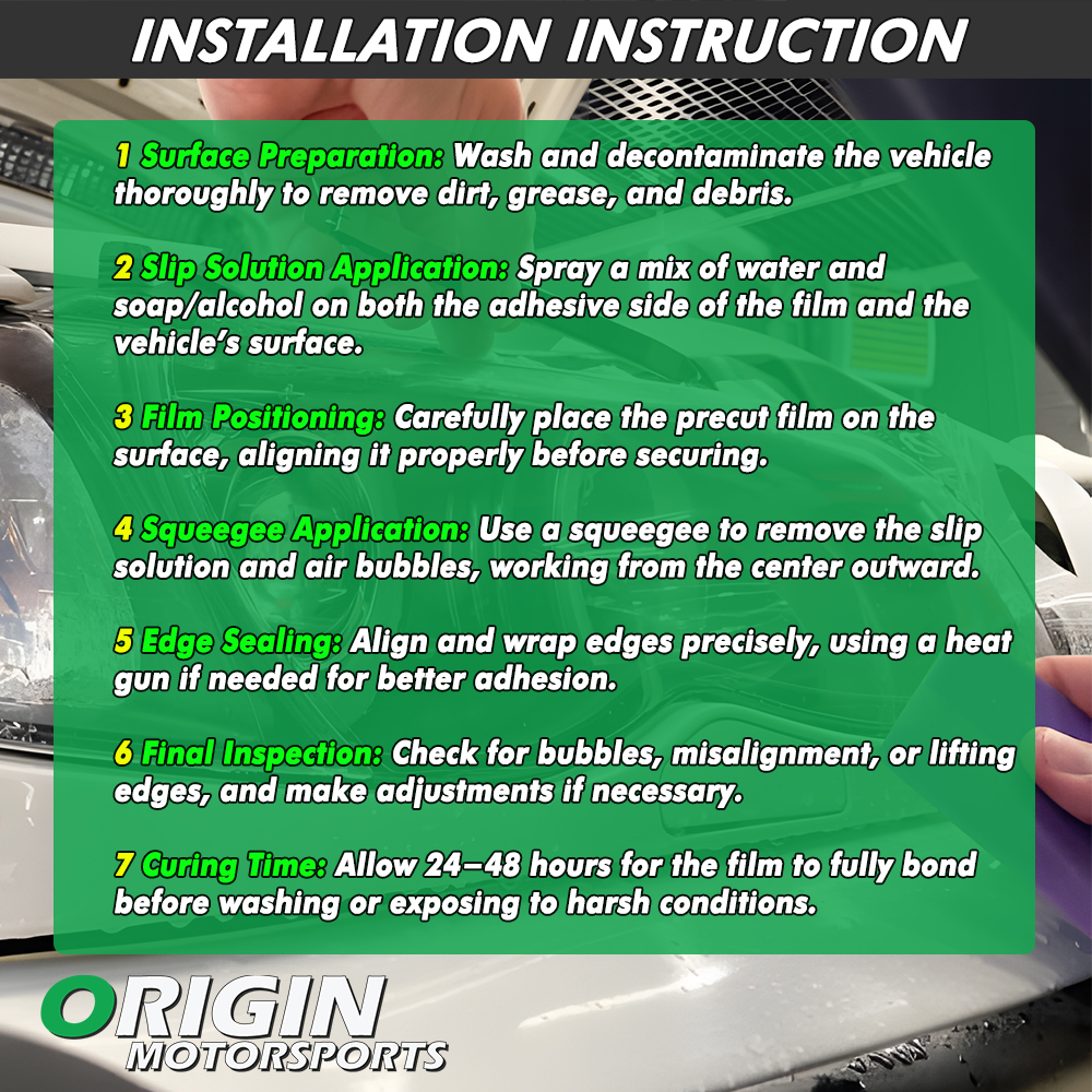 2007-2009 Toyota CAMRY Precut Door Cup PPF Anti-Scratch Paint Protection Film Kit - Image 6